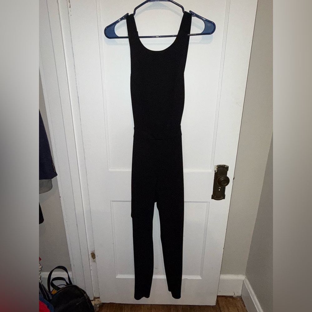 Black Jumpsuit with Open Back
